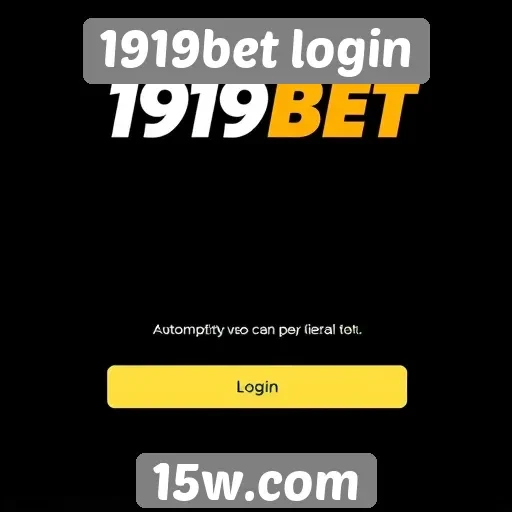 Acesso simplificado na plataforma 1919bet